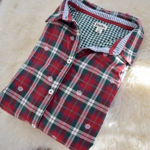 Hatley Maternity Christmas Snowflake Shirt